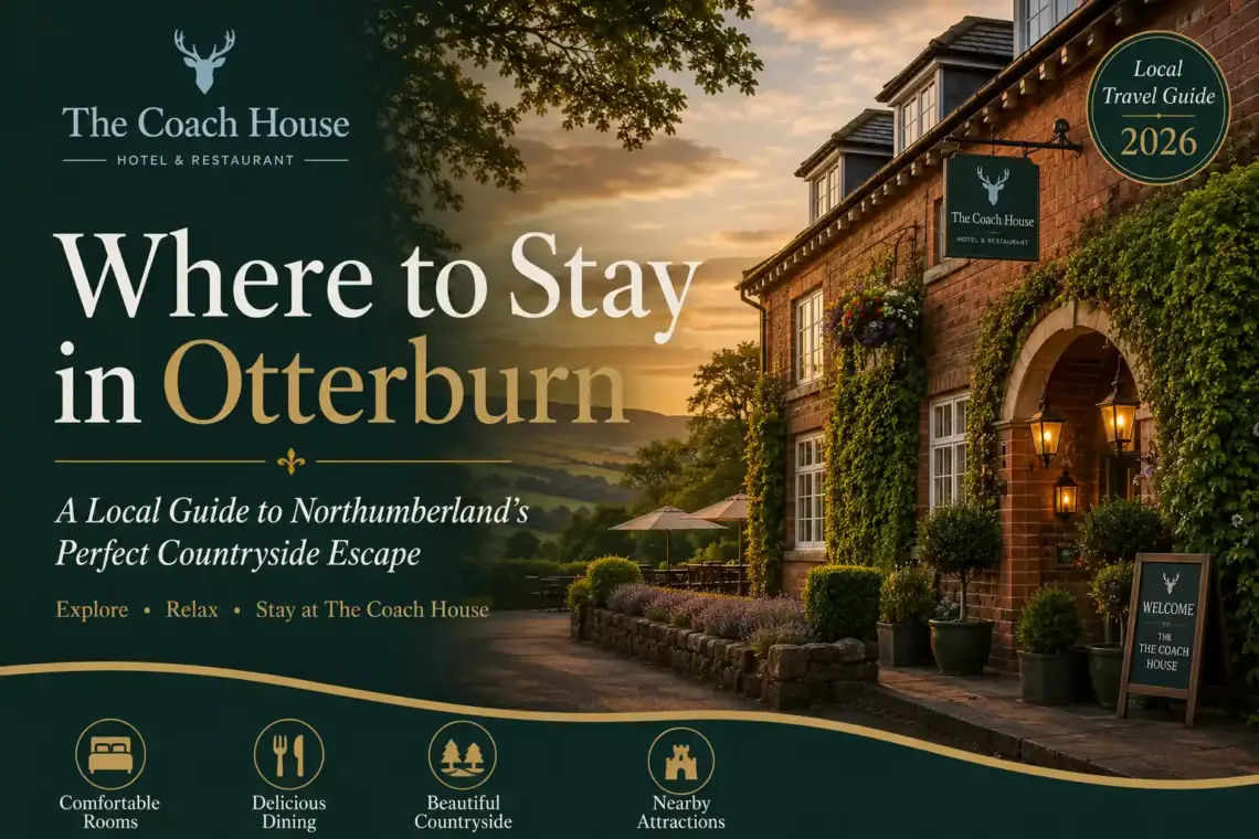 The Coach House Otterburn surrounded by the beautiful Northumberland countryside.