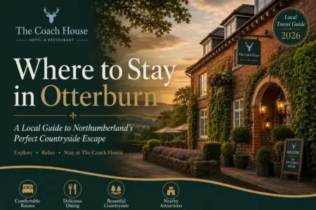 The Coach House Otterburn surrounded by the beautiful Northumberland countryside.