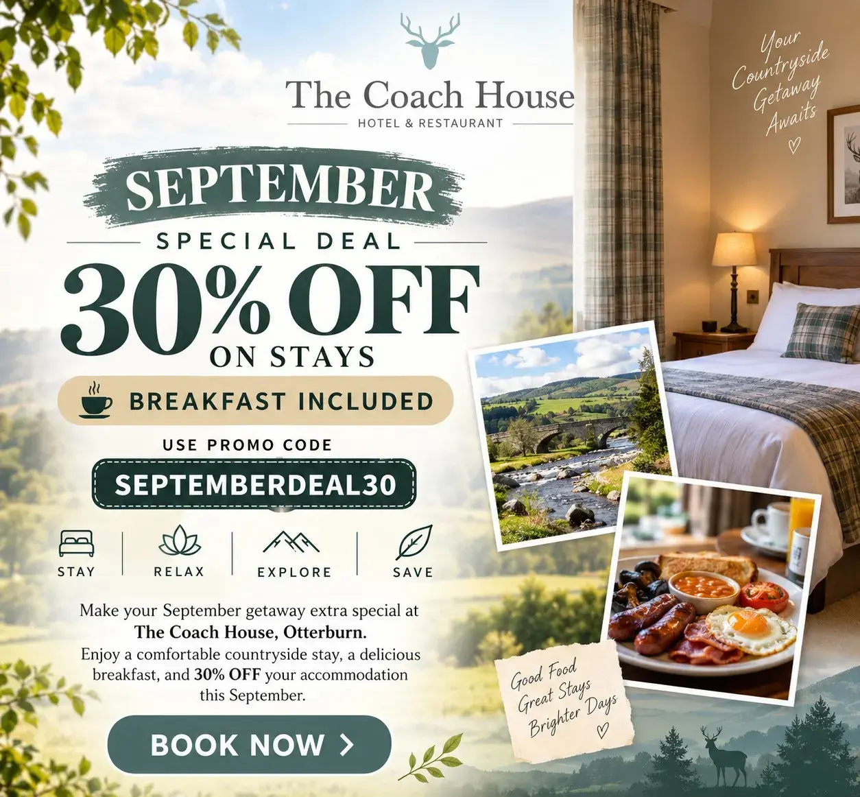 September Deal on Rooms Booking