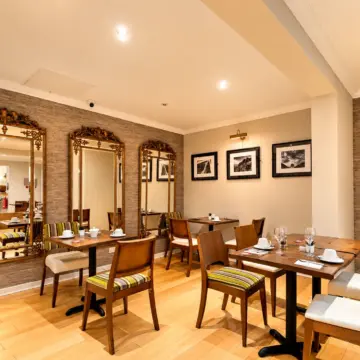 Elegant Warmly Lit Dining Lounge