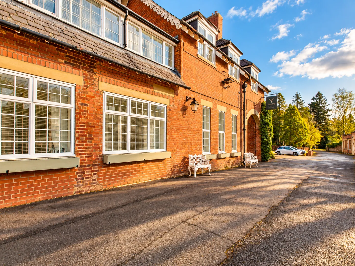 Sunlit Red-Brick Country Inn